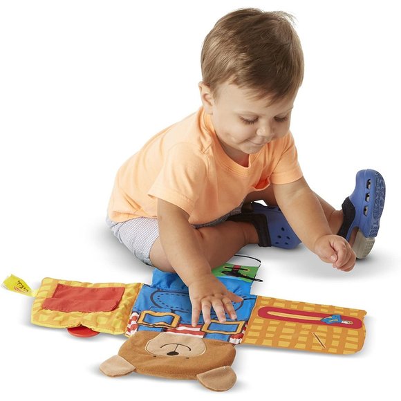 Melissa & Doug Soft Activity Baby Book - Dress Up Bear #9206 - Picture 5 of 6